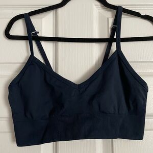 Lululemon Ebb to street bra navy blue